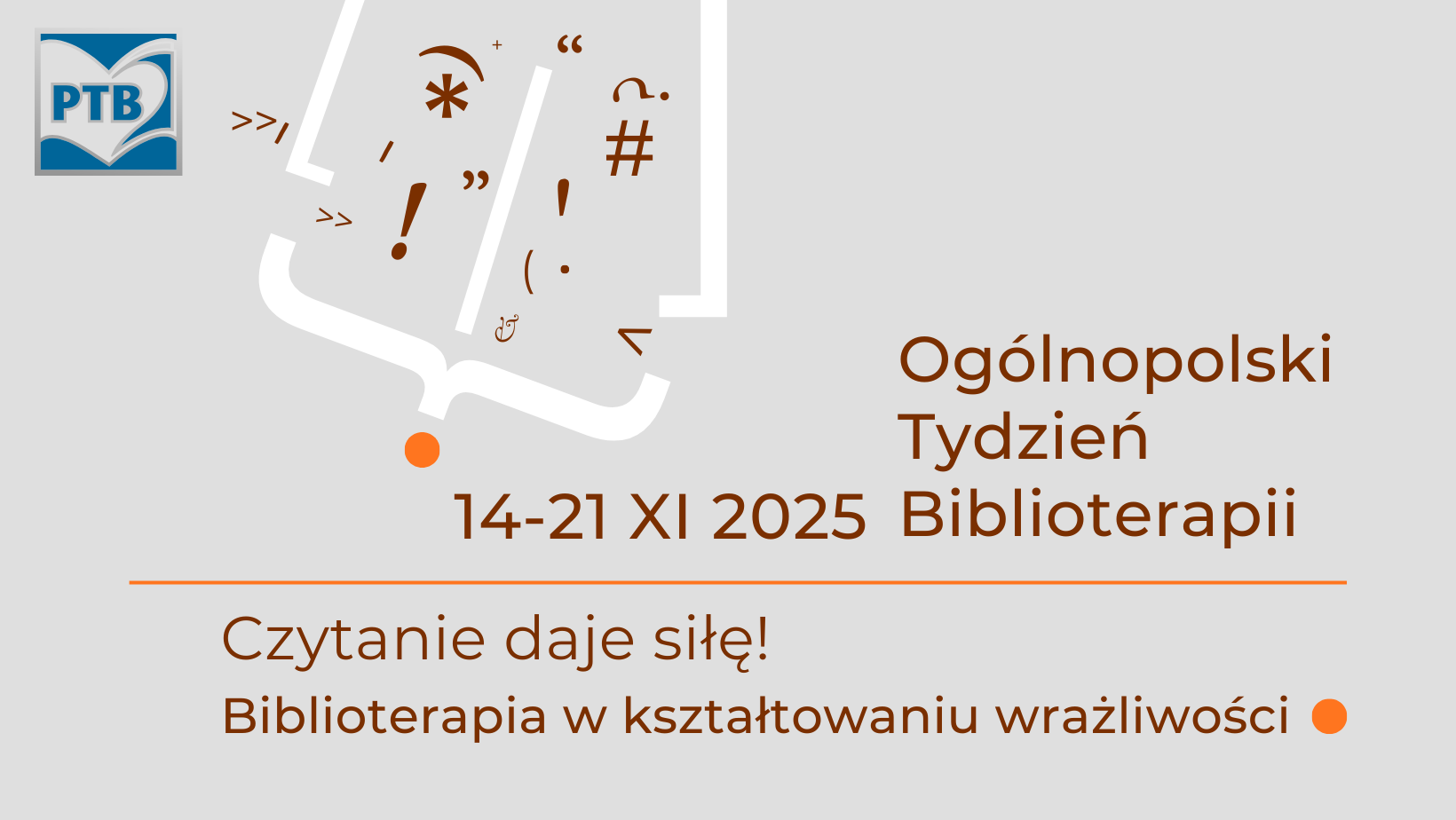 plakat IV Ogólnopolskiego Tygodnia Biblioterapii