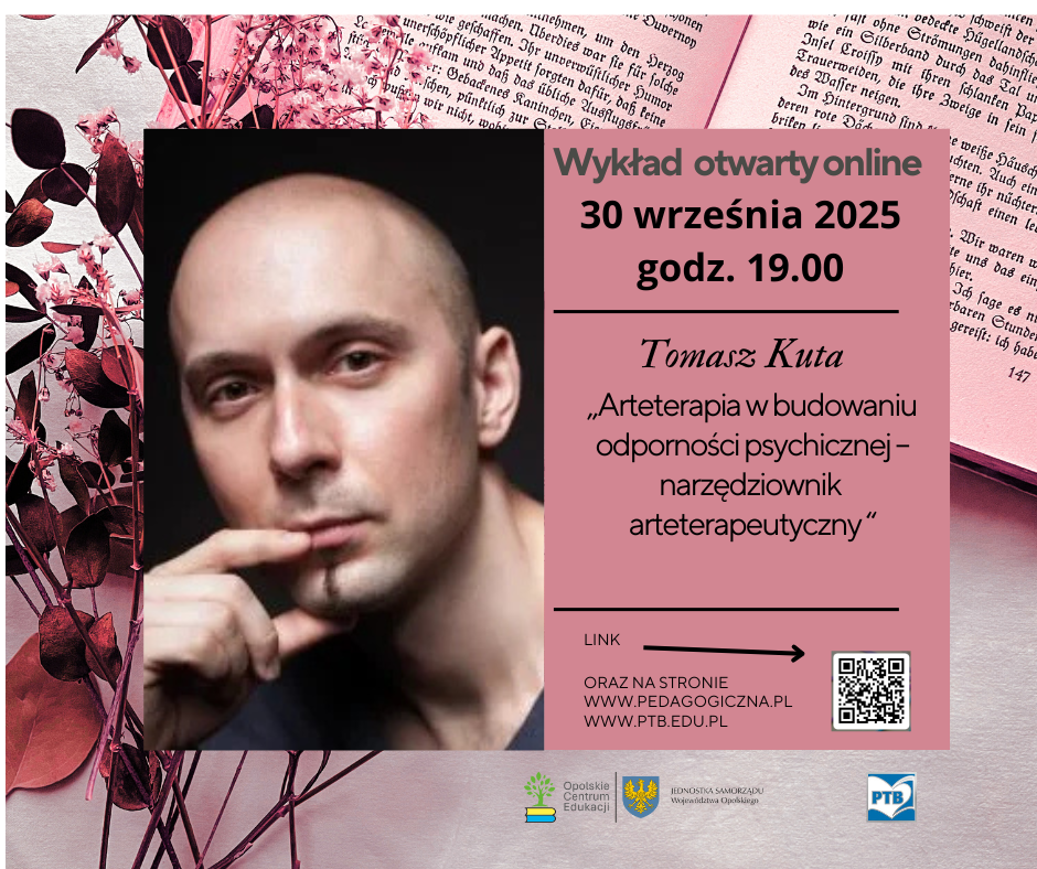 zaproszenie na wykład online dot. arteterapii